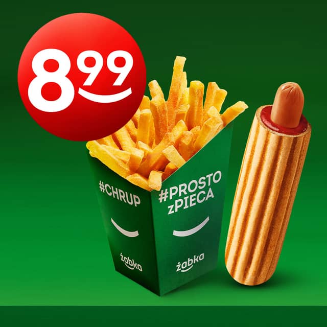 HOT DOG I FRYTKI za 8,99 zł!​